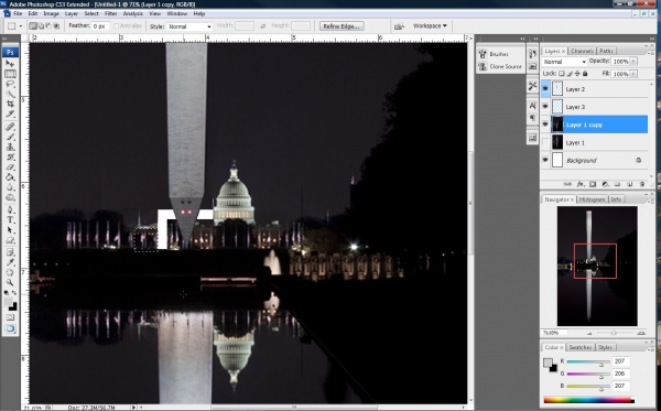 Creation of Washington Monument: Step 4